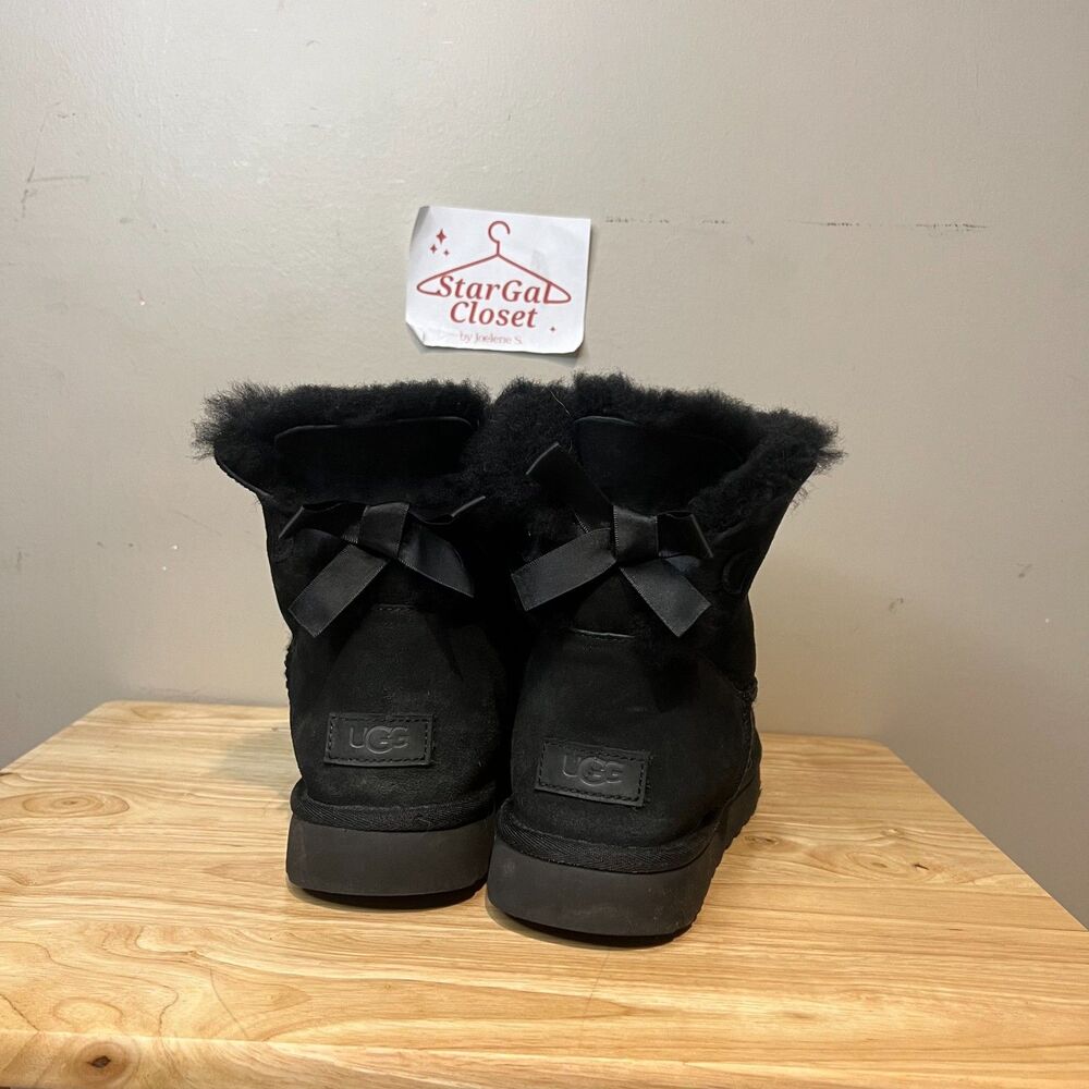 Black Bow Tie Ugg Boots
